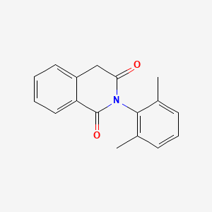 molecular formula C17H15NO2 B8547870 1,3(2H,4H)-Isoquinolinedione, 2-(2,6-dimethylphenyl)- CAS No. 126070-09-5