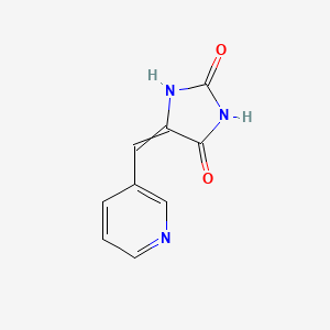 molecular formula C9H7N3O2 B8547876 5-(3-Pyridylmethylene)imidazolidine-2,4-dione 