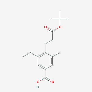 4-(2-Tert-butoxycarbonyl-ethyl)-3-ethyl-5-methyl-benzoic acid