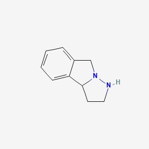 molecular formula C10H12N2 B8547930 2,3,3a,8-tetrahydro-1H-pyrazolo[5,1-a]isoindole CAS No. 7075-62-9