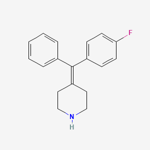 4-[(4-Fluorophenyl)(phenyl)methylidene]piperidine