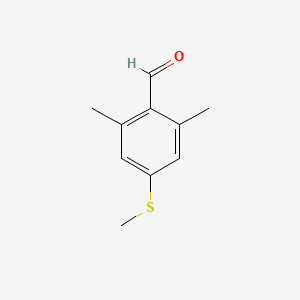 molecular formula C10H12OS B8547952 2,6-Dimethyl-4-(methylthio)benzaldehyde 