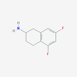 molecular formula C10H11F2N B8547959 5,7-Difluoro-1,2,3,4-tetrahydronaphthalen-2-ylamine 