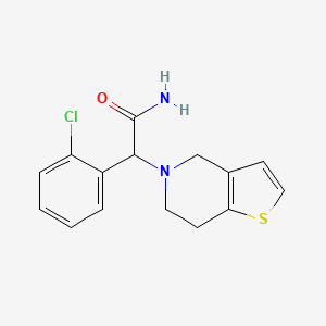 molecular formula C15H15ClN2OS B8547963 2-Chlorophenyl-(6,7-dihydro-4H-thieno[3,2-c]pyridin-5-yl)acetamide 