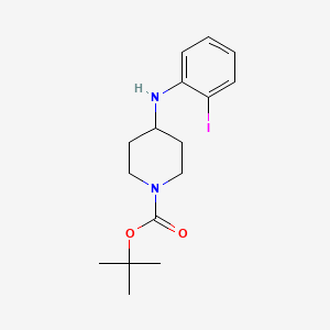 molecular formula C16H23IN2O2 B8547999 4-(2-Iodophenylamino)piperidine-1-carboxylic acid tert-butyl ester 