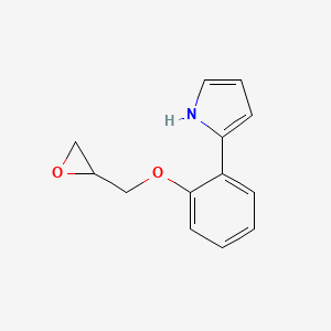 molecular formula C13H13NO2 B8548104 2-{2-[(Oxiran-2-yl)methoxy]phenyl}-1H-pyrrole CAS No. 74303-04-1