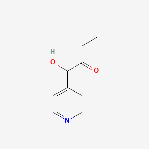 molecular formula C9H11NO2 B8548116 1-Hydroxy-1-(4-pyridyl)butan-2-one CAS No. 110124-56-6