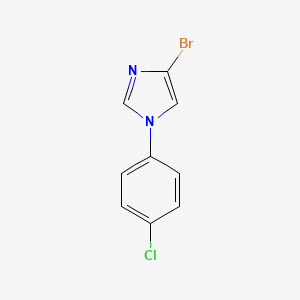 molecular formula C9H6BrClN2 B8548161 4-bromo-1-(4-chlorophenyl)-1H-imidazole 
