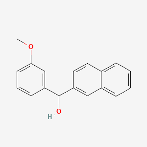 molecular formula C18H16O2 B8548195 (2-Naphthyl)(3-methoxyphenyl)methanol 