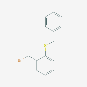 molecular formula C14H13BrS B8548207 2-(2-Bromomethylphenylsulfanylmethyl)benzene CAS No. 166037-38-3
