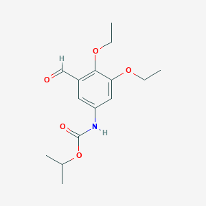 molecular formula C15H21NO5 B8548275 Propan-2-yl (3,4-diethoxy-5-formylphenyl)carbamate CAS No. 84972-34-9