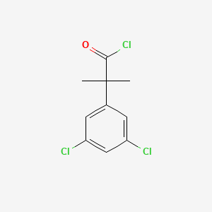 molecular formula C10H9Cl3O B8548284 2-(3,5-Dichloro-phenyl)-2-methyl-propionyl chloride 