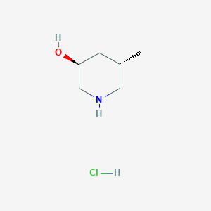 molecular formula C6H14ClNO B8548329 (3S,5S)-5-Methylpiperidin-3-OL hydrochloride 