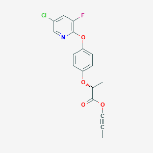 (R)(+)-2-[4-(5-chloro-3-fluoropyridin-2-yloxy)-phenoxy]-propionic acid propinyl ester