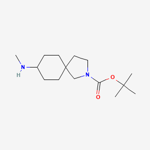 molecular formula C15H28N2O2 B8548350 Tert-butyl 8-(methylamino)-2-azaspiro[4.5]decane-2-carboxylate 