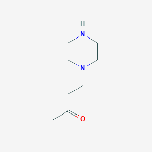 molecular formula C8H16N2O B8548367 4-Piperazin-1-yl-butan-2-one 