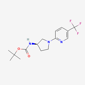 (R)-N-Boc-1-(5-(trifluoromethyl)pyridin-2-yl)pyrrolidin-3-amine