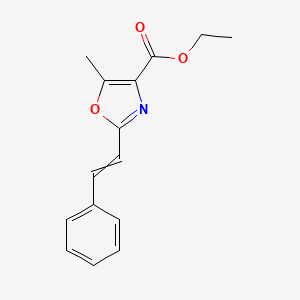 Ethyl 5-methyl-2-(2-phenylethenyl)-1,3-oxazole-4-carboxylate