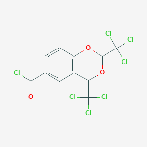 2,4-Bis(trichloromethyl)-2H,4H-1,3-benzodioxine-6-carbonyl chloride