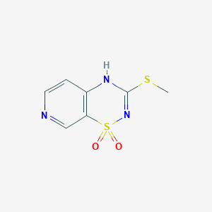 3-methylthio-4H-pyrido[4,3-e][1,2,4]thiadiazine 1,1-dioxide