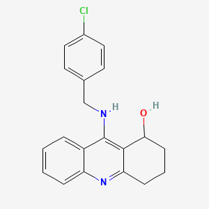 9-(((4-Chlorophenyl)methyl)amino)-1,2,3,4-tetrahydro-1-acridinol