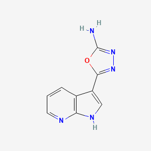 5-(1H-pyrrolo[2,3-b]-pyridin-3-yl)-1,3,4-oxadiazol-2-ylamine