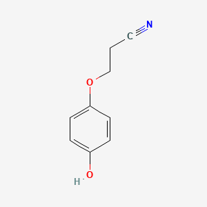 molecular formula C9H9NO2 B8548560 3-(4-Hydroxyphenoxy)Propionitrile 