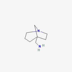 molecular formula C8H16N2 B8548563 1-Azabicyclo[3.2.1]octane-5-methanamine 