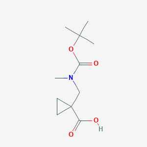 1-{[(Tert-butoxycarbonyl)(methyl)amino]methyl}cyclopropanecarboxylic acid