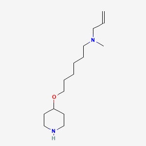 N-Methyl-6-[(piperidin-4-yl)oxy]-N-(prop-2-en-1-yl)hexan-1-amine