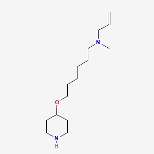 molecular formula C15H30N2O B8548641 N-Methyl-6-[(piperidin-4-yl)oxy]-N-(prop-2-en-1-yl)hexan-1-amine CAS No. 192437-78-8