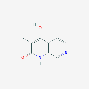 molecular formula C9H8N2O2 B8548665 3-Methyl-1,7-naphthyridine-2,4-diol 