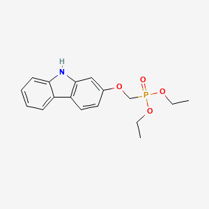 molecular formula C17H20NO4P B8548701 Diethyl {[(9H-carbazol-2-yl)oxy]methyl}phosphonate CAS No. 797763-20-3