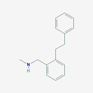 molecular formula C16H19N B8548710 N-Methyl-1-[2-(2-phenylethyl)phenyl]methanamine CAS No. 61709-87-3