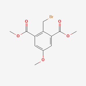 molecular formula C12H13BrO5 B8548792 2-Bromomethyl-5-methoxy-isophthalic acid dimethyl ester 