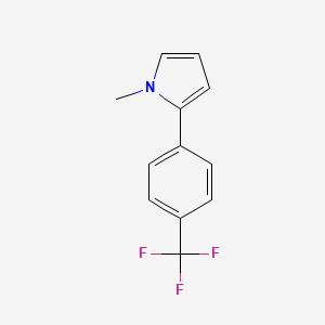 molecular formula C12H10F3N B8548827 1-methyl-2-(4-(trifluoromethyl)phenyl)-1H-pyrrole 