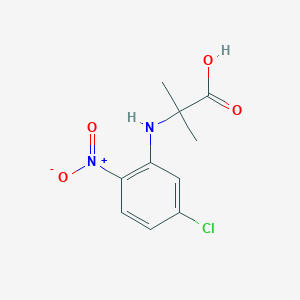 molecular formula C10H11ClN2O4 B8548836 N-(5-Chloro-2-nitrophenyl)-2-methylalanine 