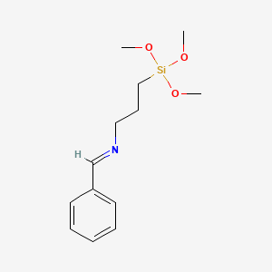 molecular formula C13H21NO3Si B8548875 1-Propanamine, N-(phenylmethylene)-3-(trimethoxysilyl)- CAS No. 67674-55-9