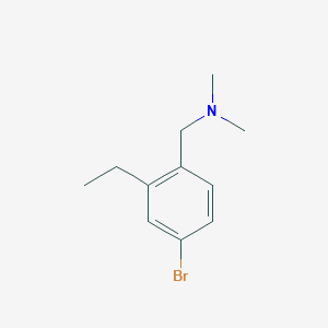 molecular formula C11H16BrN B8548895 (4-Bromo-2-ethyl-benzyl)-dimethyl-amine 