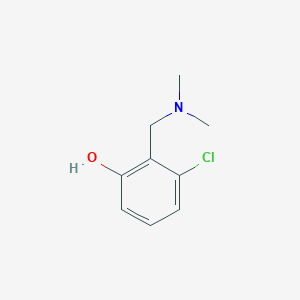 molecular formula C9H12ClNO B8548915 2-(Dimethylaminomethyl)-3-chlorophenol 