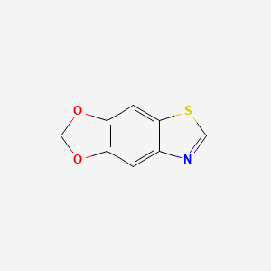 molecular formula C8H5NO2S B8548937 [1,3]Dioxolo[4',5':4,5]benzo[1,2-d]thiazole 