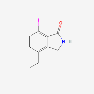 molecular formula C10H10INO B8548949 7-Iodo-4-ethylisoindolinone 