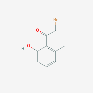 molecular formula C9H9BrO2 B8548950 2-Bromo-1-(2-hydroxy-6-methylphenyl)ethan-1-one 