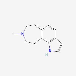 molecular formula C13H16N2 B8548984 8-Methyl-1,6,7,8,9,10-hexahydroazepino [4,5-g]indole CAS No. 488838-76-2