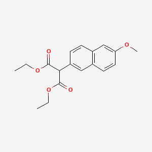 molecular formula C18H20O5 B8549068 Diethyl 6-methoxy-2-naphthylmalonate CAS No. 57351-06-1