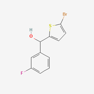 molecular formula C11H8BrFOS B8549087 (5-Bromo-thiophen-2-yl)-(3-fluoro-phenyl)-methanol 