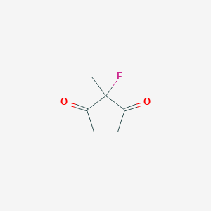molecular formula C6H7FO2 B8549126 2-Fluoro-2-methylcyclopentane-1,3-dione 