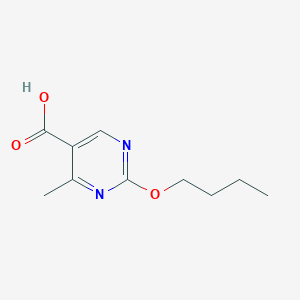 molecular formula C10H14N2O3 B8549154 2-Butoxy-4-methylpyrimidine-5-carboxylic acid 