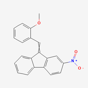 molecular formula C21H15NO3 B8549156 9-[(2-Methoxyphenyl)methylidene]-2-nitro-9H-fluorene CAS No. 190071-19-3