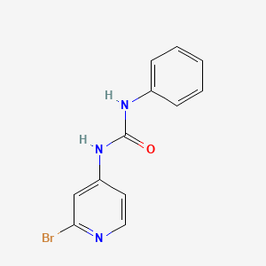 molecular formula C12H10BrN3O B8549195 N-(2-bromo-4-pyridyl)-N'-phenylurea 